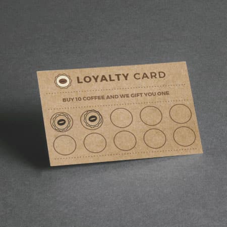 300gsm Craft Loyalty Card