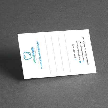 350gsm Uncoated Appointment Card