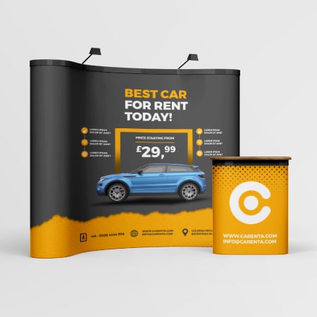 Curved Pop Up Stands