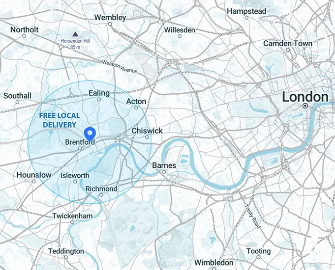 Local printer london map